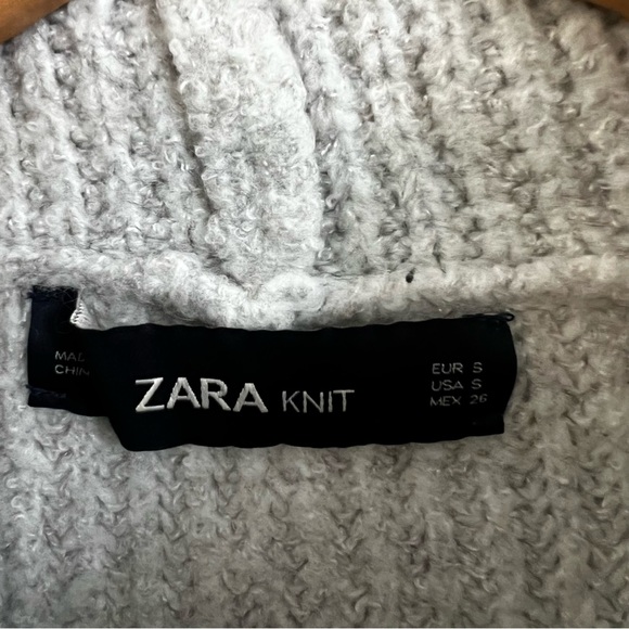Grey zara rib knit turtleneck sweater - Picture 3 of 3